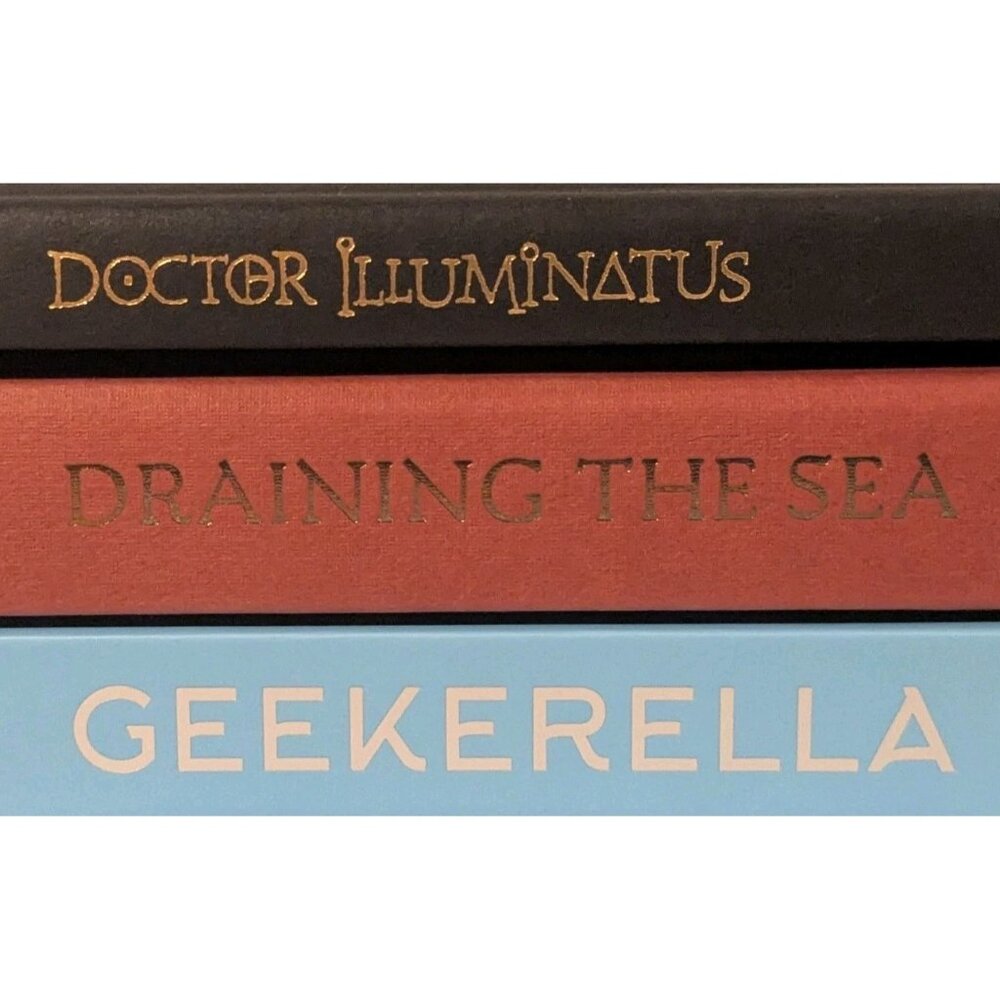 Set Of 3 Books Decor Color Coding Moody Academia Hardcover Home Staging Library - Picture 6 of 7